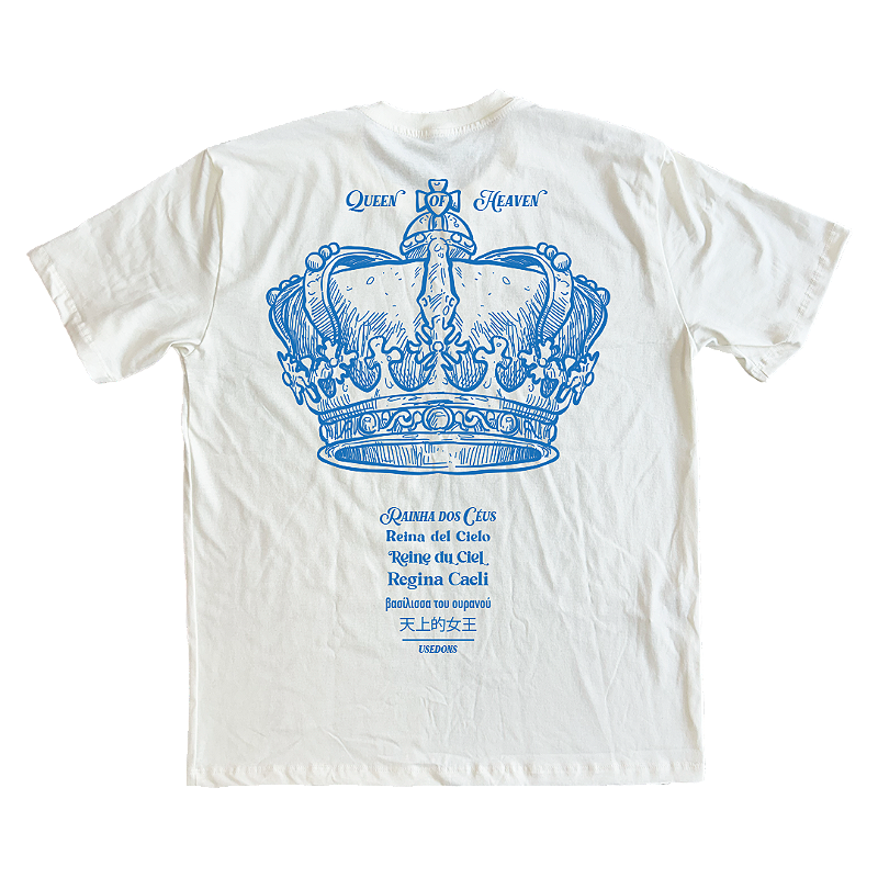 Oversized T-Shirt – Queen of Heaven - Off White - Ref. 3199