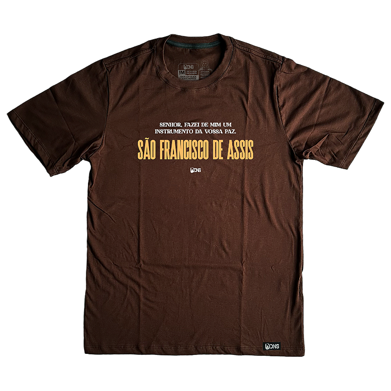 Usedons Saint Francis of Assisi T-Shirt - Brown - Ref. 3178