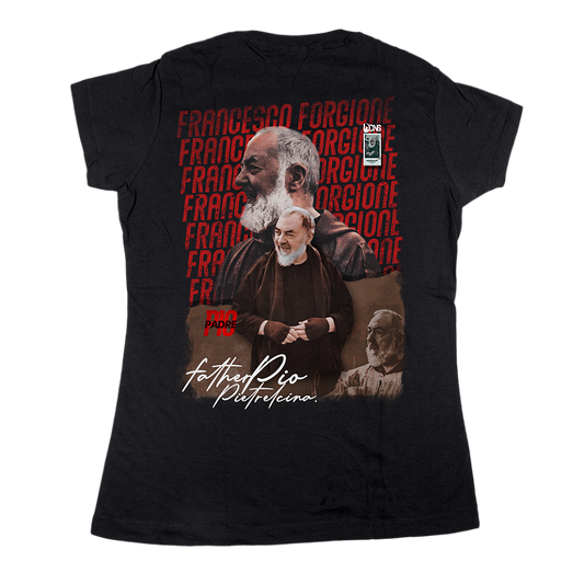 Women’s Fitted Tee – Usedons Saint Padre Pio