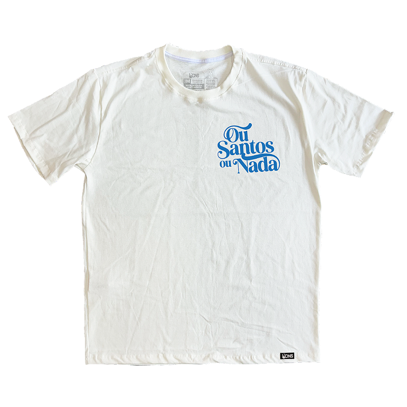Camiseta Oversized Ou Santos ou Nada - Off White ref 3201