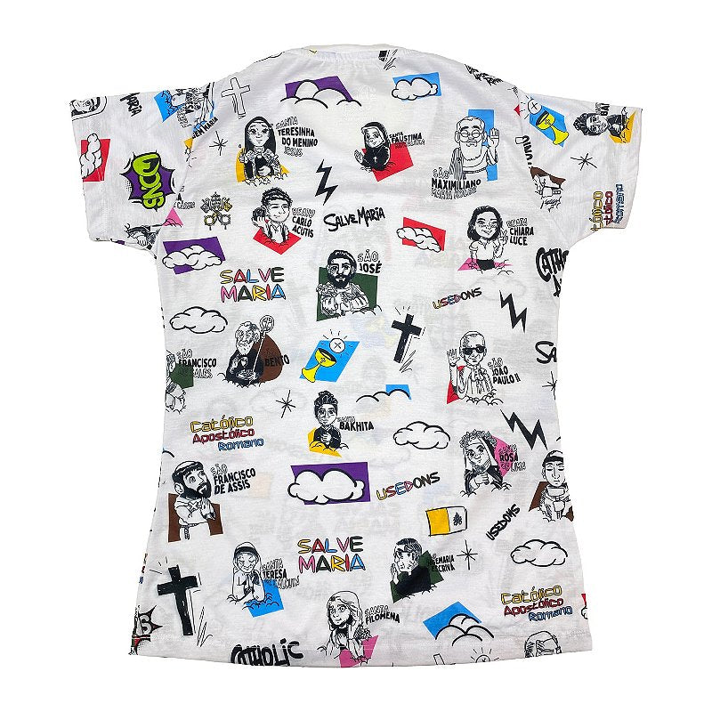 Women’s Fitted Tee – Usedons Cartoon Saints
