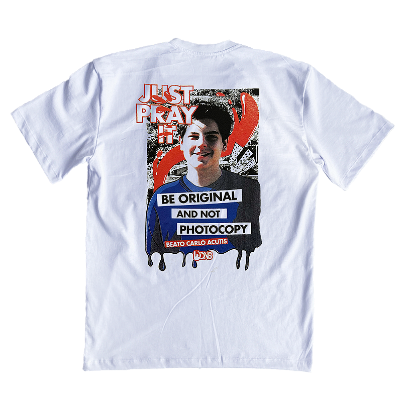 Camiseta Oversized Carlo Acutis Photocopy