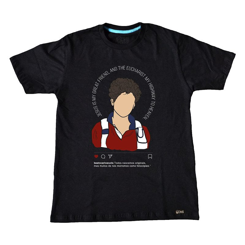 Camiseta Carlo Acutis Desenho