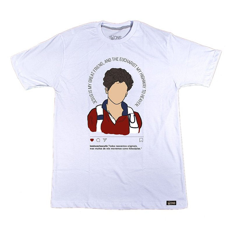 Camiseta Carlo Acutis Desenho