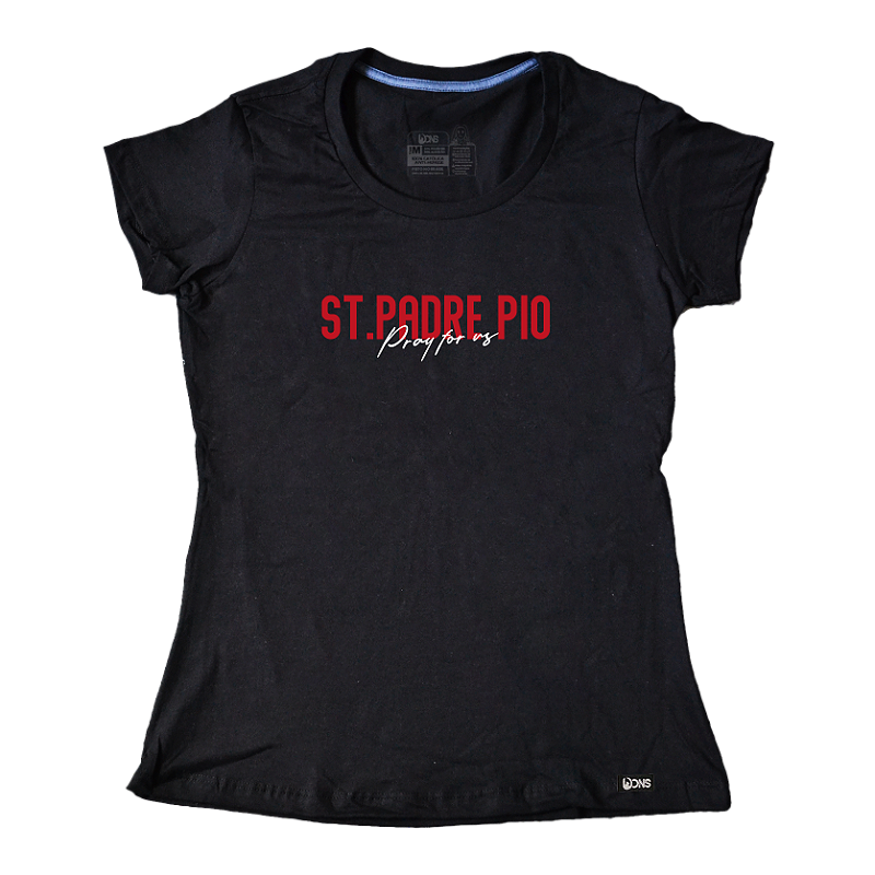 Women’s Fitted Tee – Usedons Saint Padre Pio