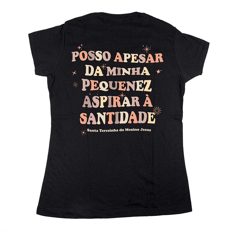 Women’s Fitted Tee – Saint Thérèse “My Littleness” - Ref. 261