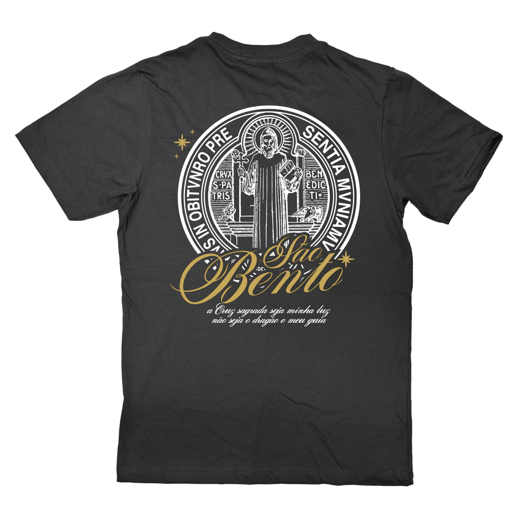 Camiseta Medalhão São Bento - Grafite ref 3226