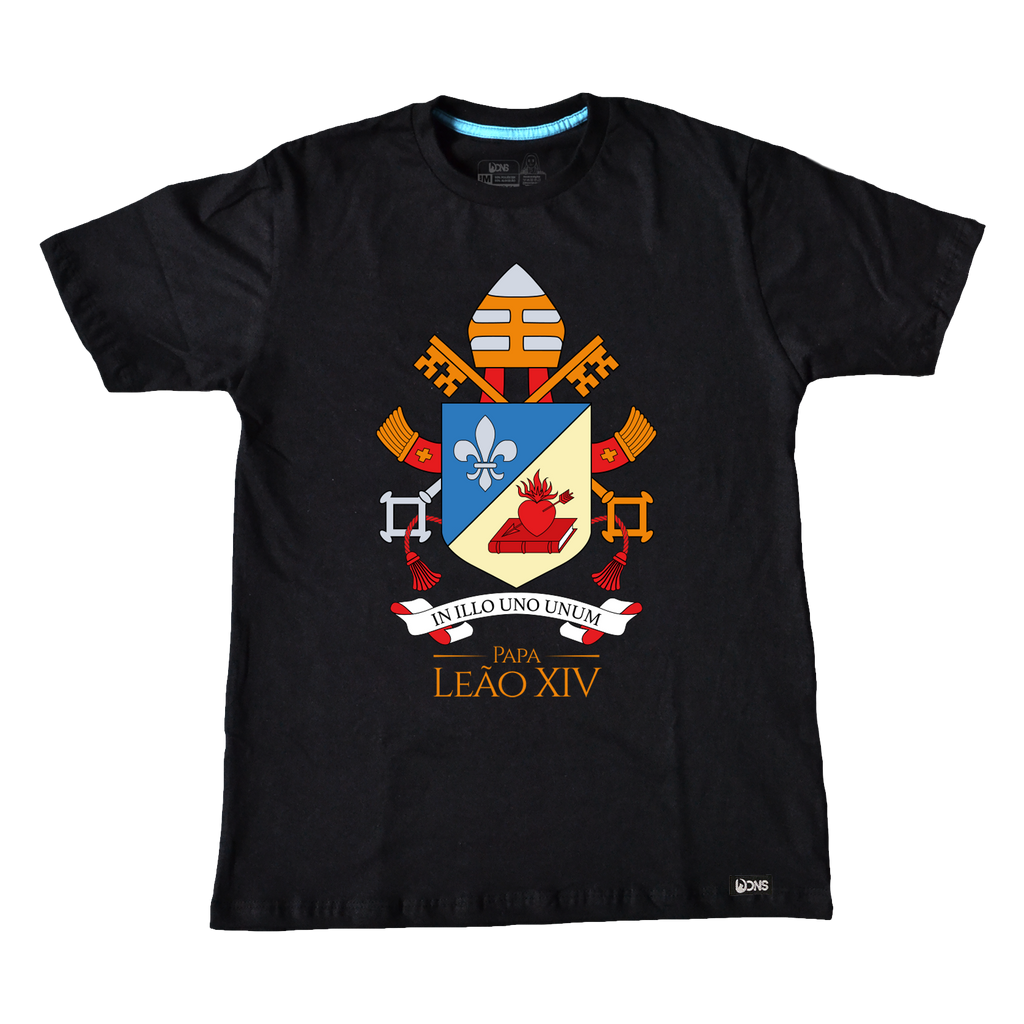 Kit Camiseta Brasão papa Leão XIV + Caneca ref 3242
