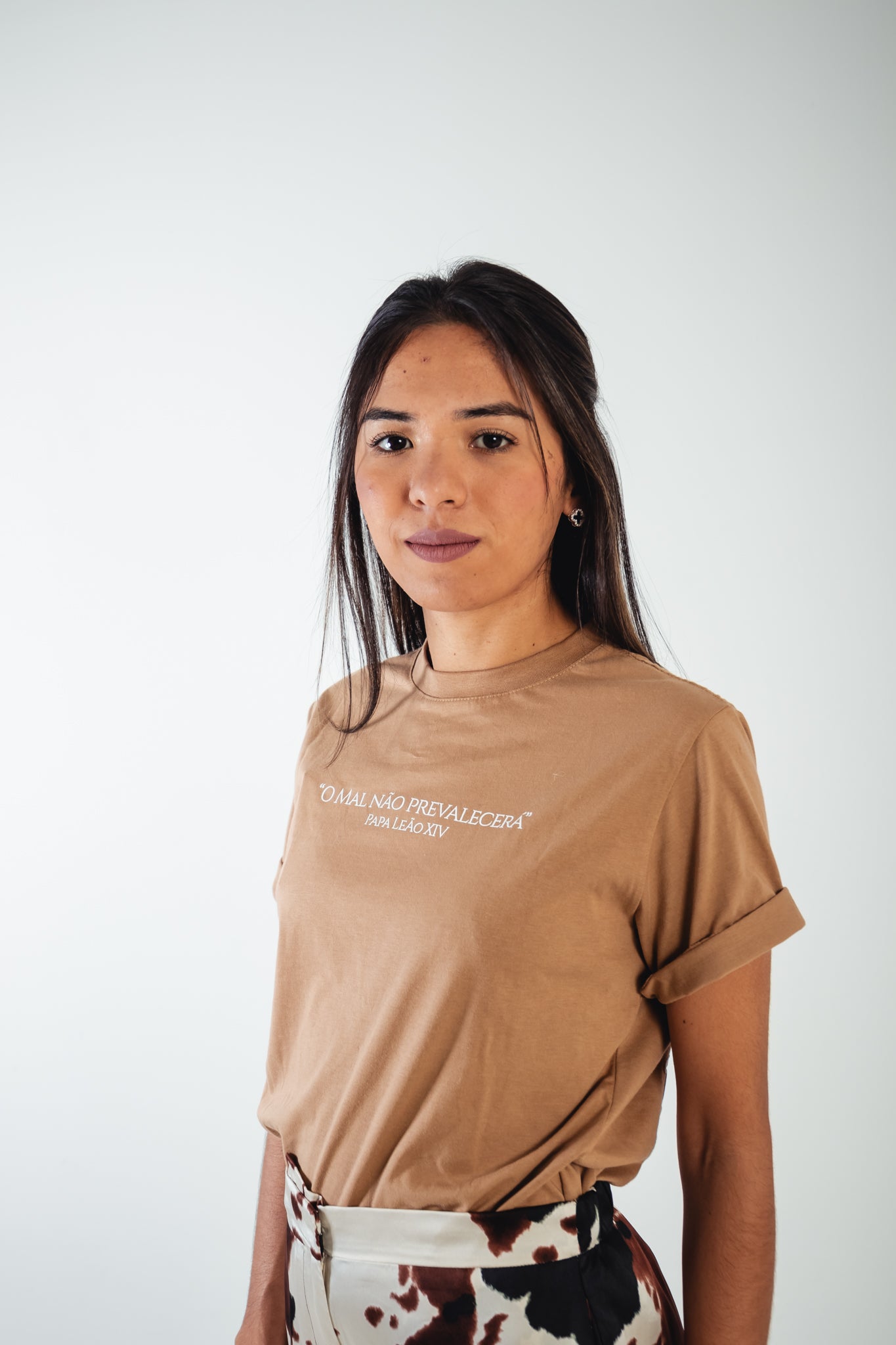 Camiseta O mal não prevalecerá - Papa Leão XIV ref 3243