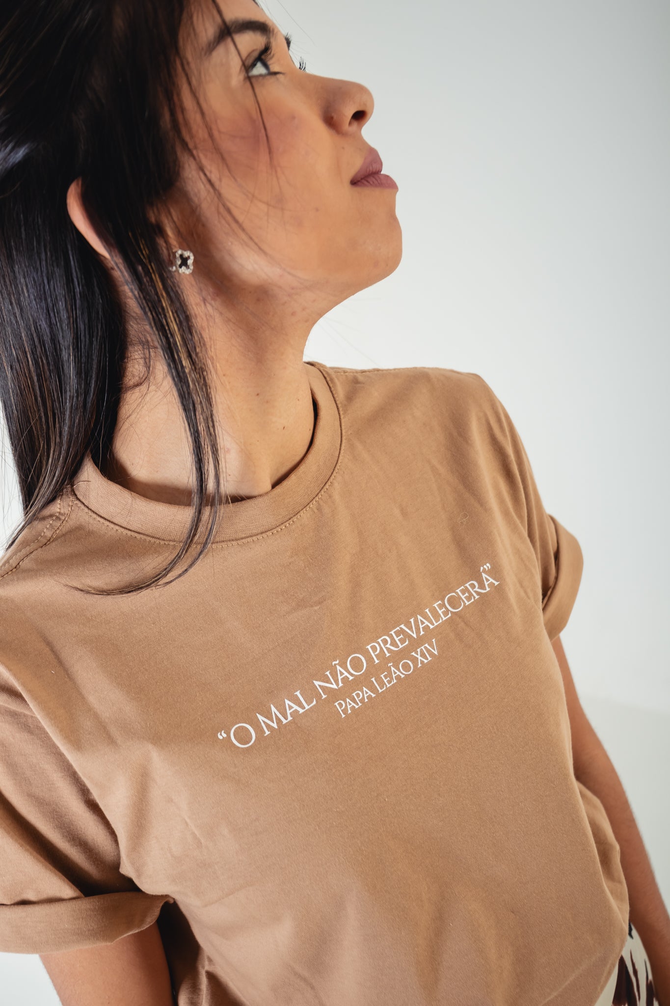 Camiseta O mal não prevalecerá - Papa Leão XIV ref 3243