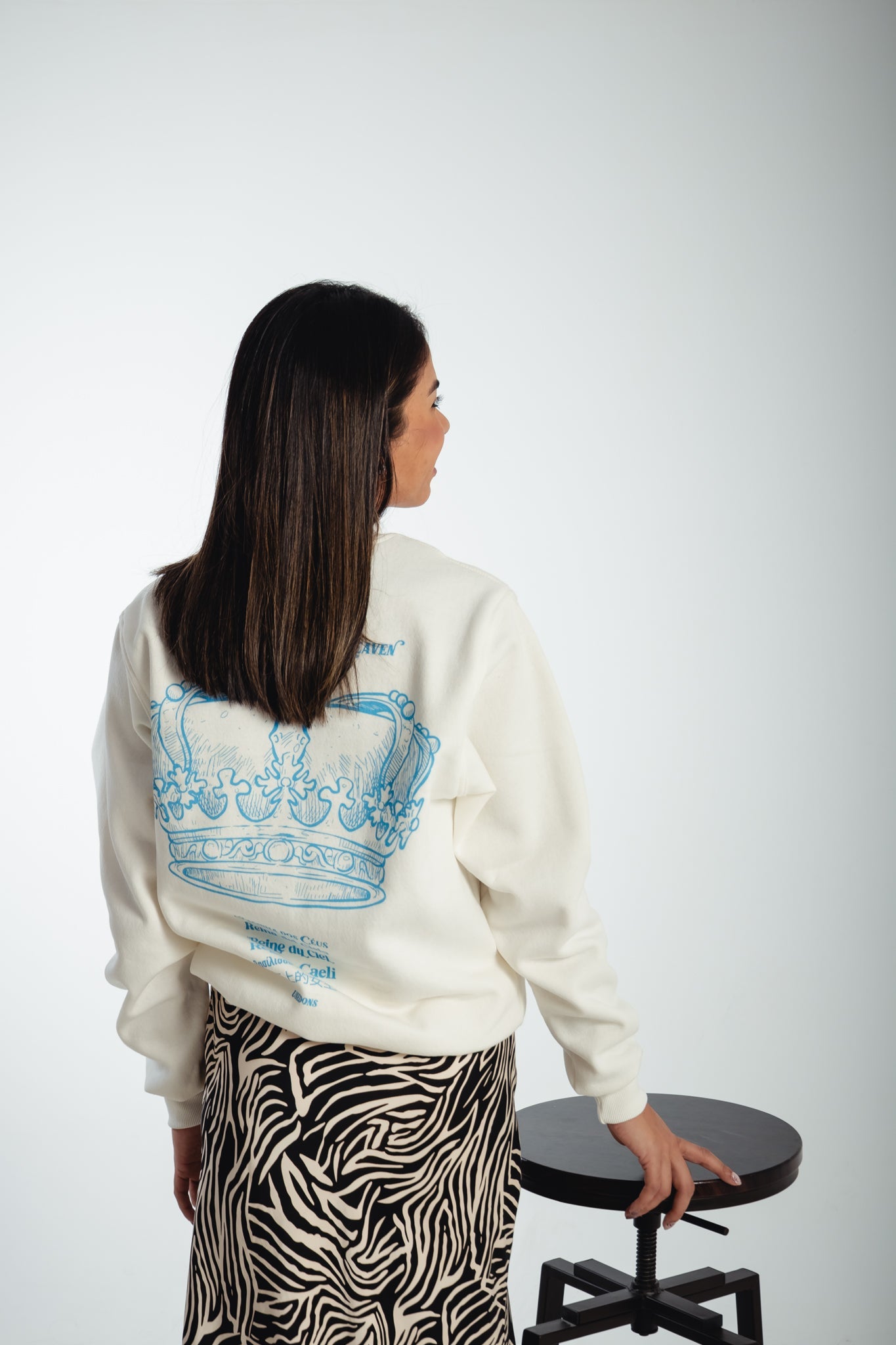 Moletom Gola Careca - Rainha dos Ceús - Off White ref 3199
