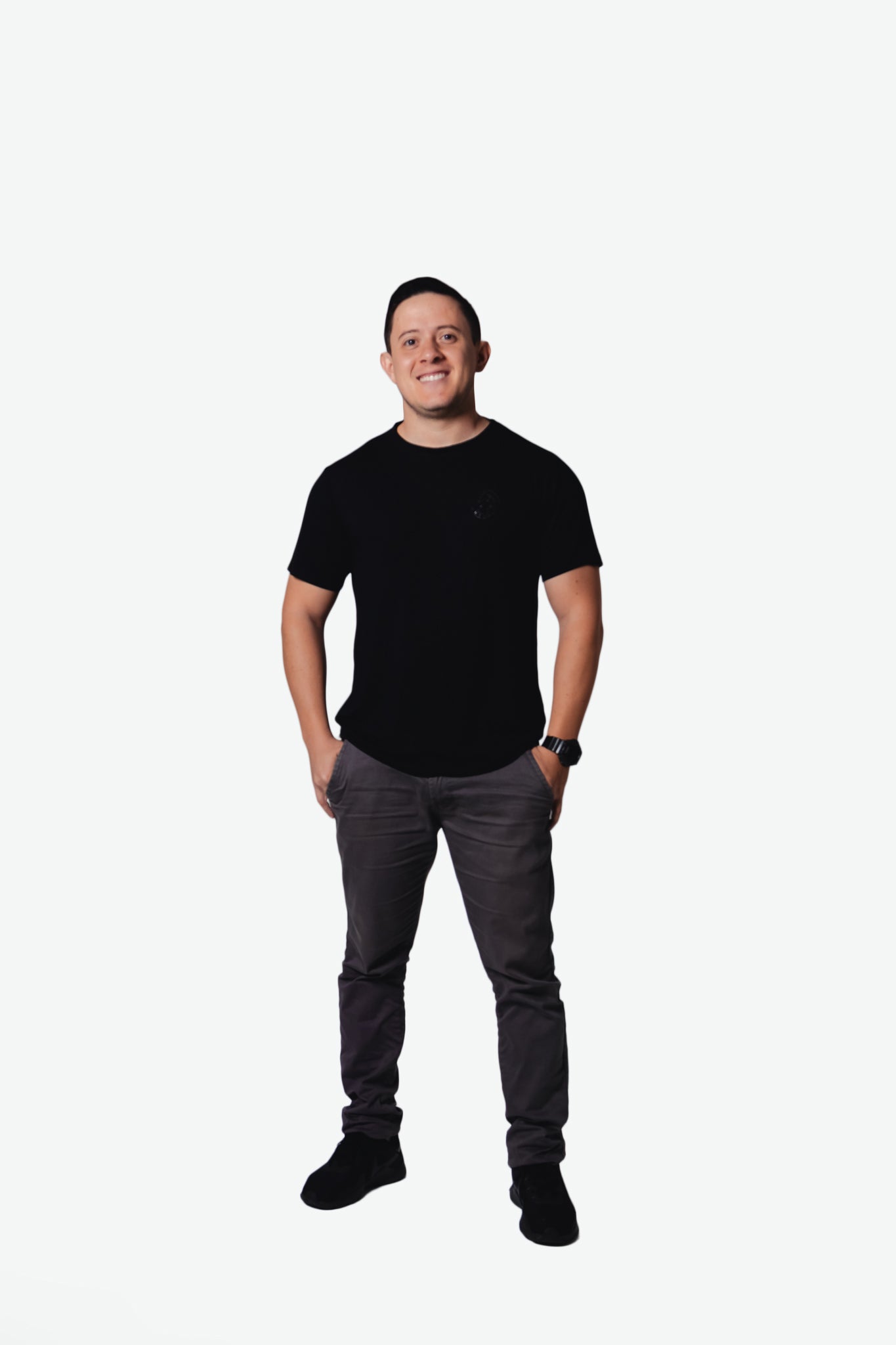 Minimalist Saint Benedict T-Shirt - Black