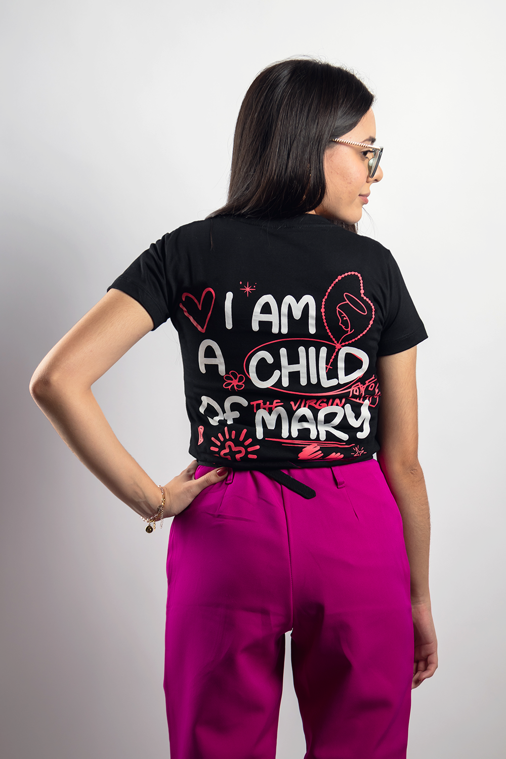 Women’s Fitted Tee – Daughter of Mary - Ref. 268