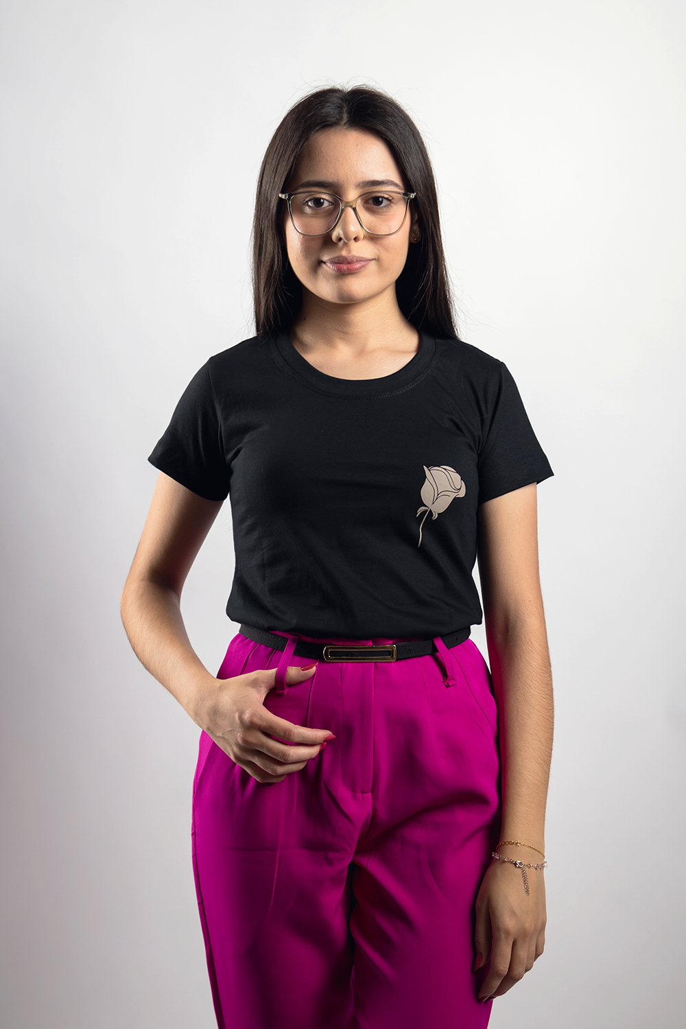 Women’s Fitted Tee – Saint Thérèse “My Littleness” - Ref. 261