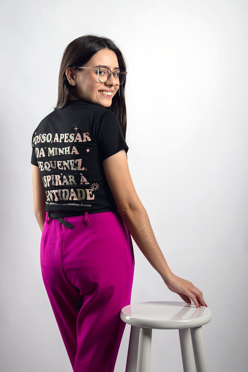 Women’s Fitted Tee – Saint Thérèse “My Littleness” - Ref. 261