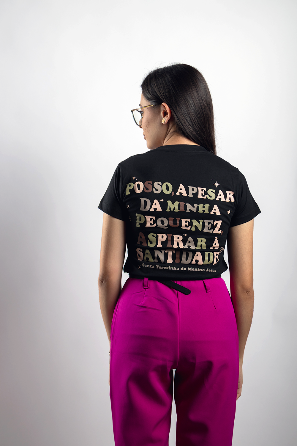 Women’s Fitted Tee – Saint Thérèse “My Littleness” - Ref. 261