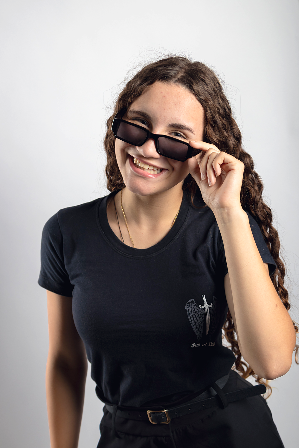 Baby Look São Miguel Arcanjo Monocromático - ref 217