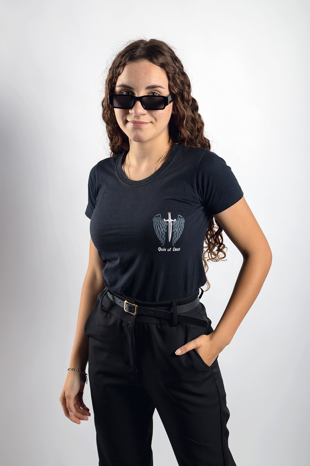 Baby Look São Miguel Arcanjo Monocromático - ref 217