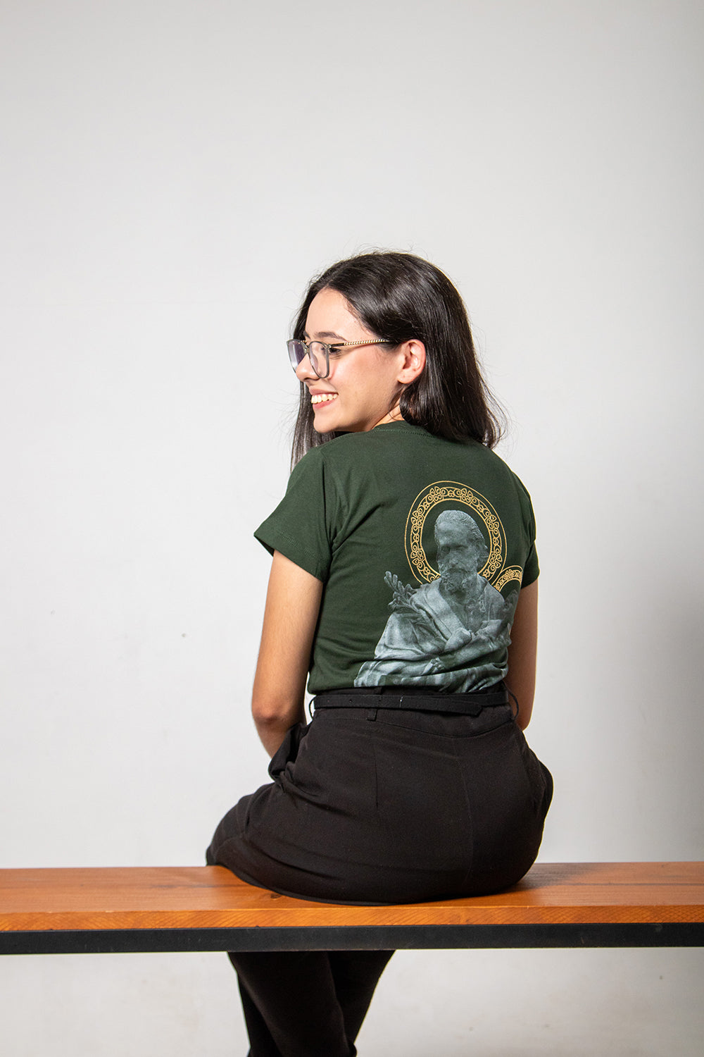 Women’s Fitted Tee – Usedons Saint Joseph - Green