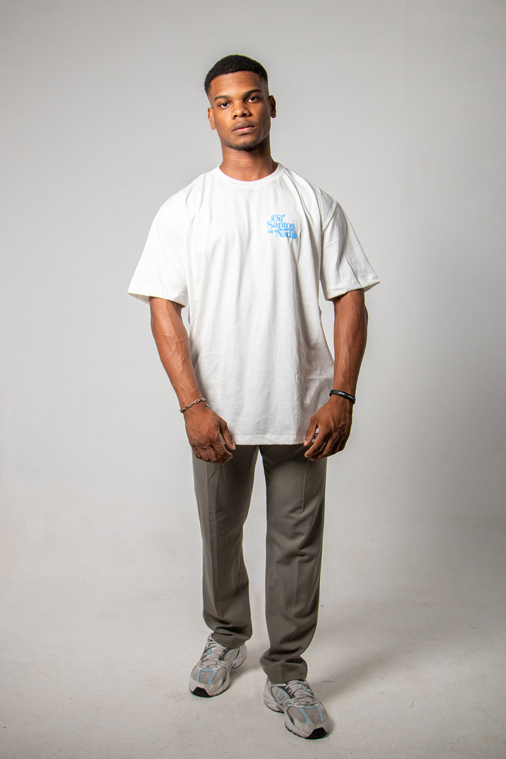 Camiseta Oversized Ou Santos ou Nada - Off White ref 3201