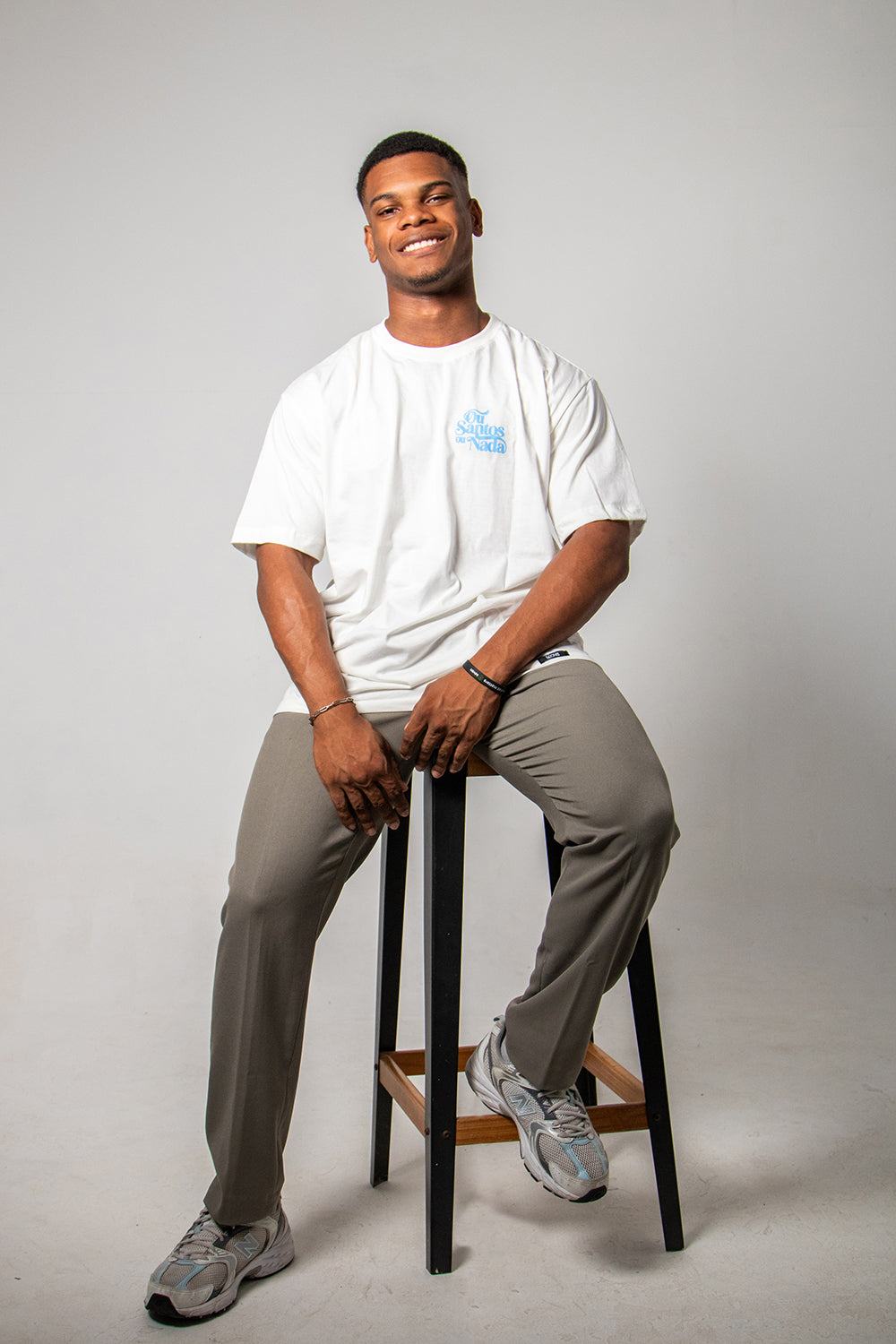 Camiseta Oversized Ou Santos ou Nada - Off White ref 3201