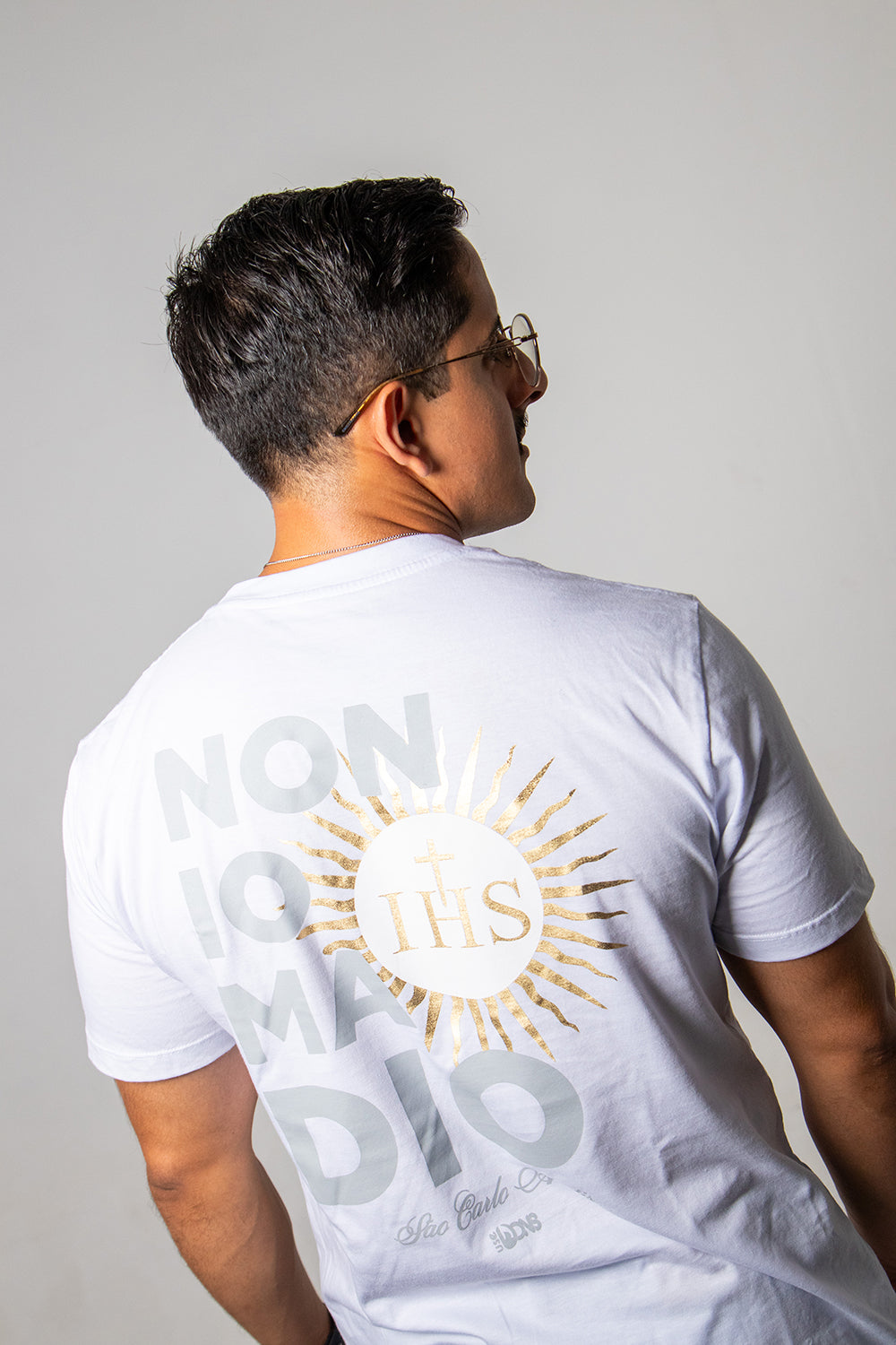 T-Shirt – Saint Carlo Acutis “Not I, but God” - White