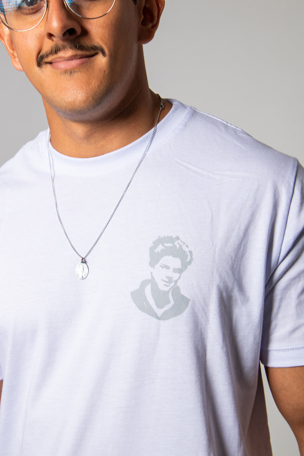 T-Shirt – Saint Carlo Acutis “Not I, but God” - White