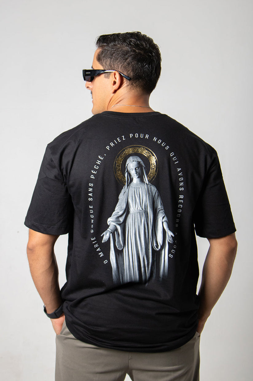 Oversized T-Shirt – Our Lady of Grace - Black