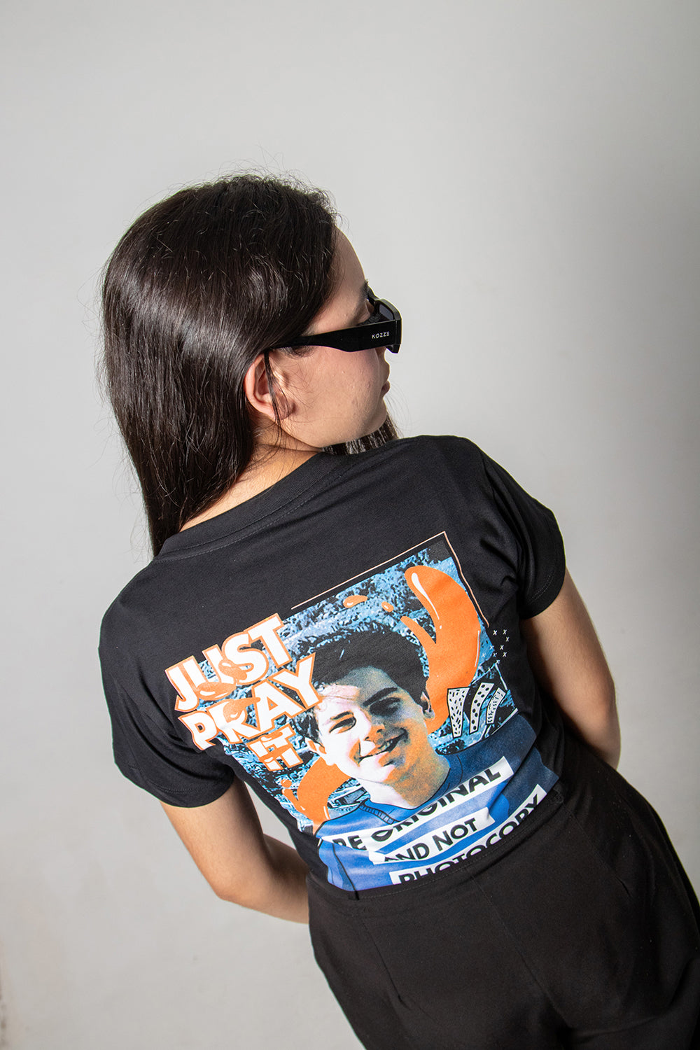 Women’s Fitted Tee – Carlo Acutis Photocopy