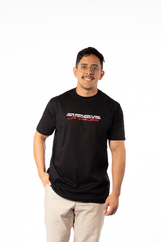T-Shirt – Saint Carlo Acutis Photo - Black