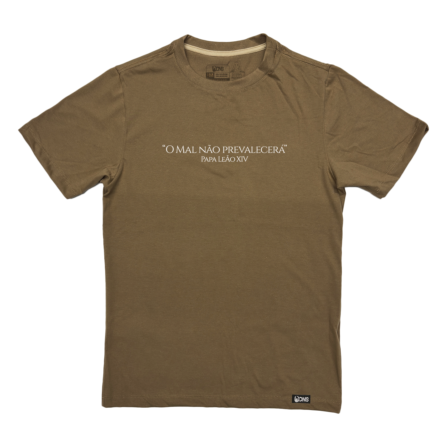 Kit Camiseta O mal não prevalecerá - Papa Leão XIV + Caneca ref 3243
