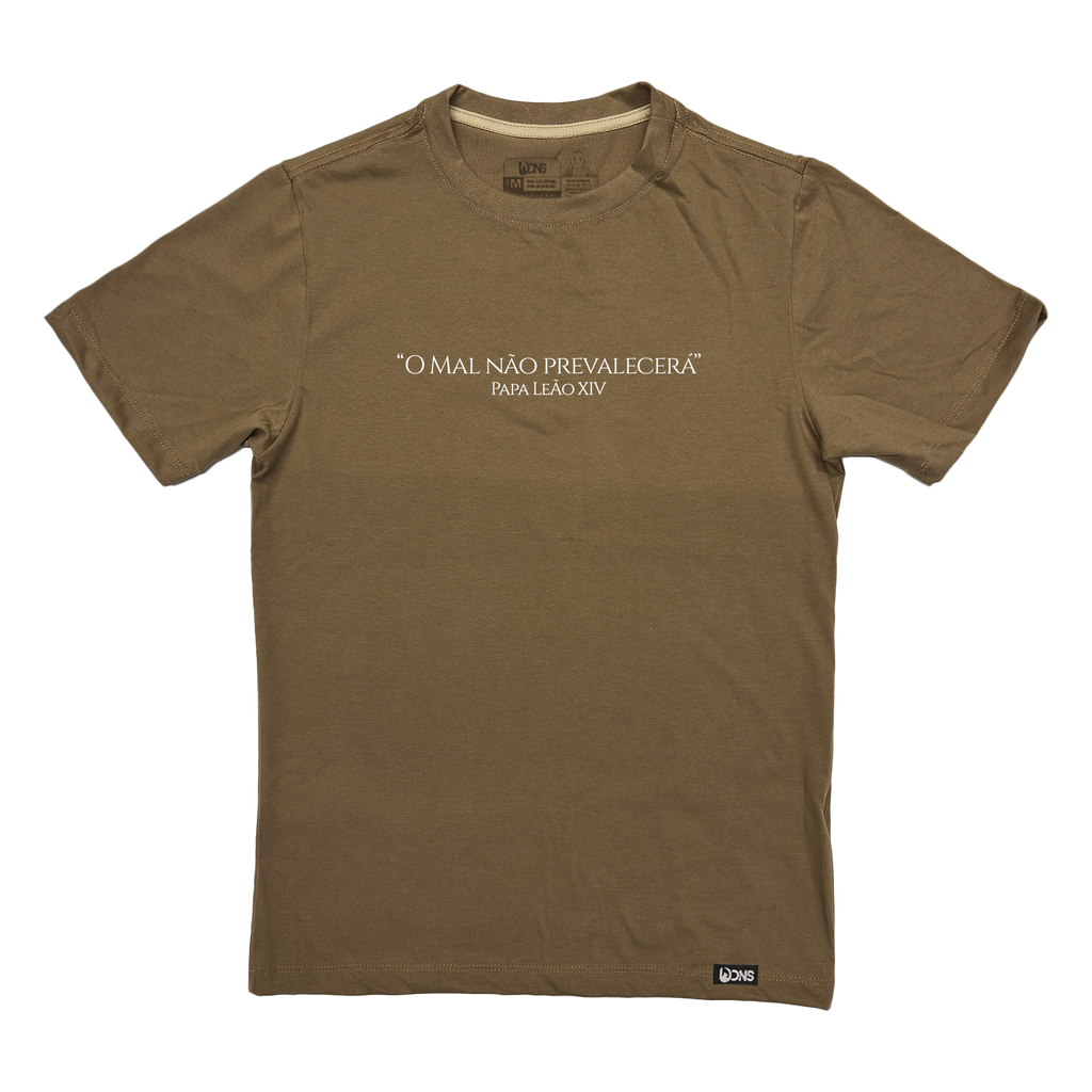 Camiseta O mal não prevalecerá - Papa Leão XIV ref 3243