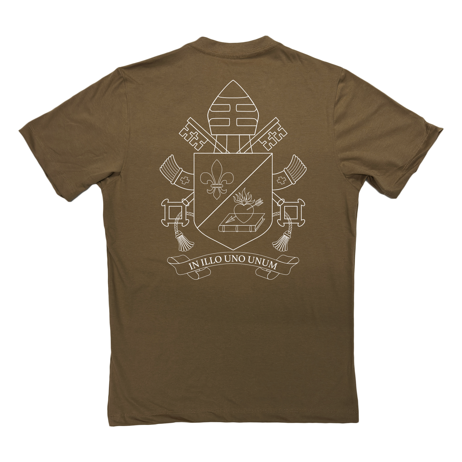 Kit Camiseta O mal não prevalecerá - Papa Leão XIV + Caneca ref 3243