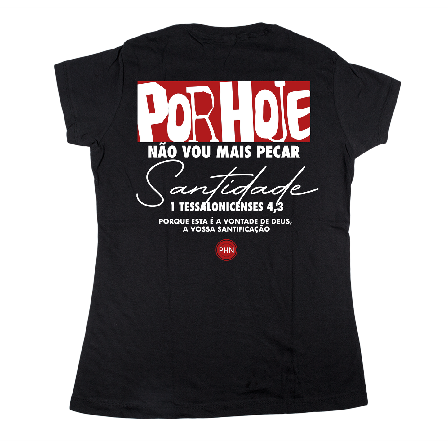 Women’s Fitted Tee Coleção PHN - Preto ref 3255