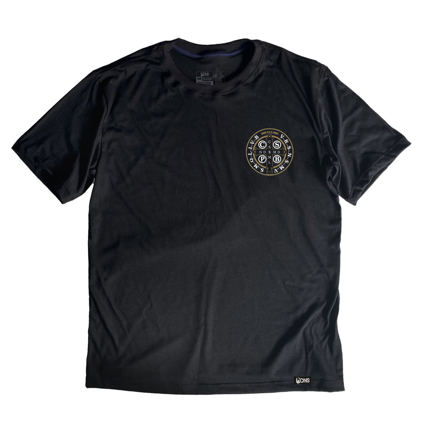 Oversized T-Shirt – Saint Benedict Medallion - Black - Ref. 3226