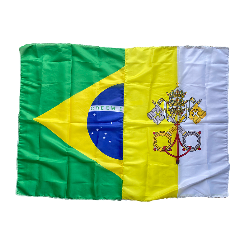 Brazil & Vatican Flag – 130 x 90 cm