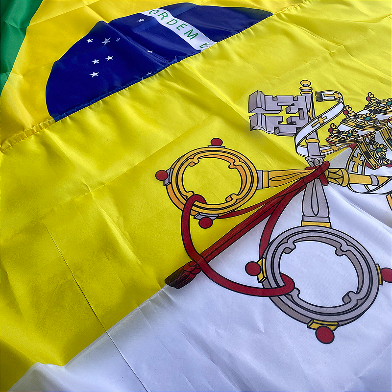 Brazil & Vatican Flag – 130 x 90 cm