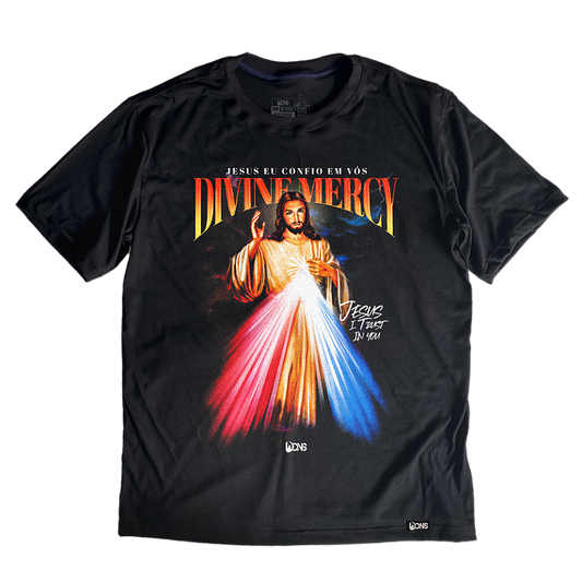 Oversized T-Shirt – Usedons Divine Mercy Jesus - Black - Ref. 3184