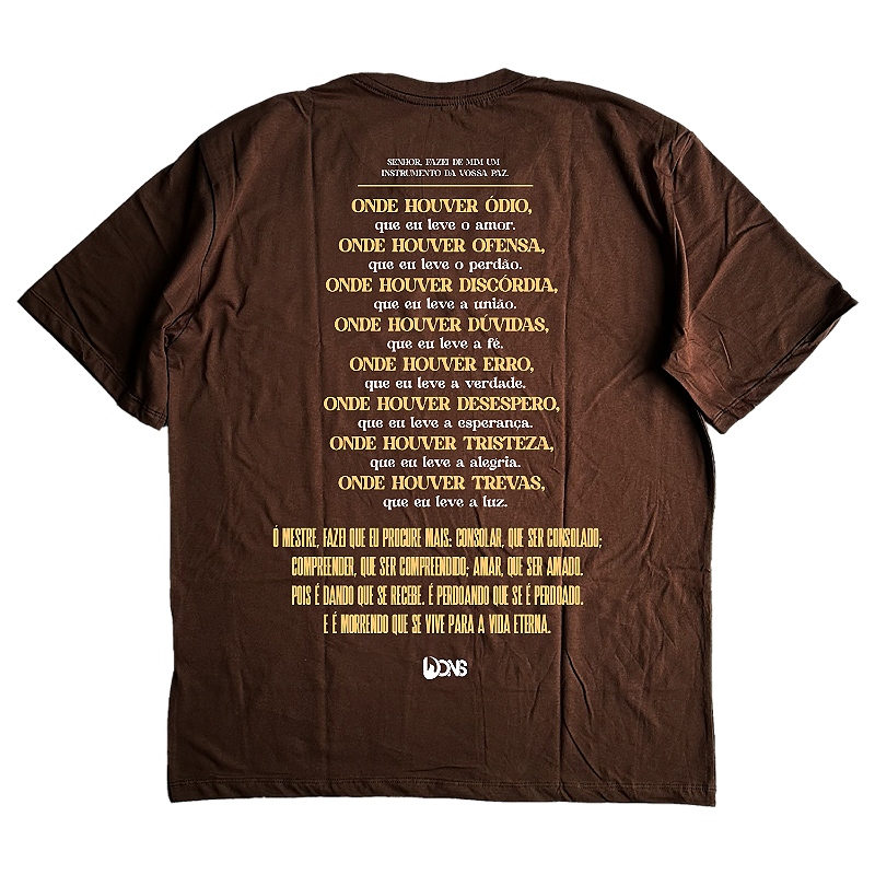 Oversized T-Shirt – Usedons Saint Francis of Assisi - Brown - Ref. 3178