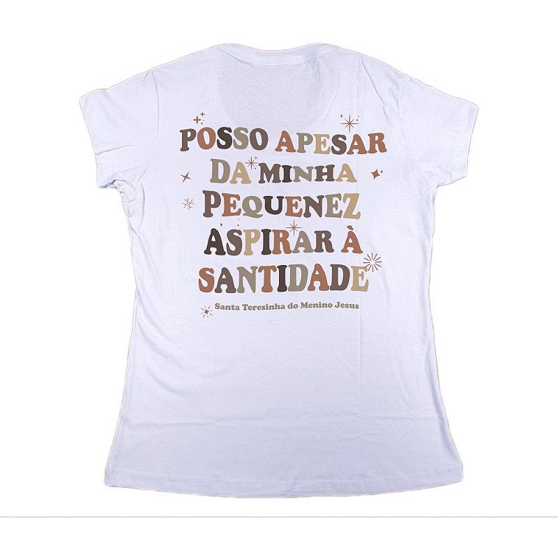 Women’s Fitted Tee – Saint Thérèse “My Littleness” - Ref. 261
