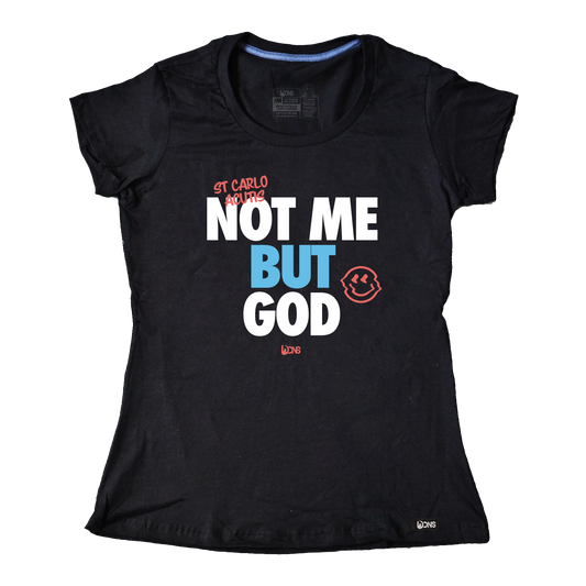 Baby Women’s Fitted Tee Acutis 'Not me but God' - Preto ref 3252