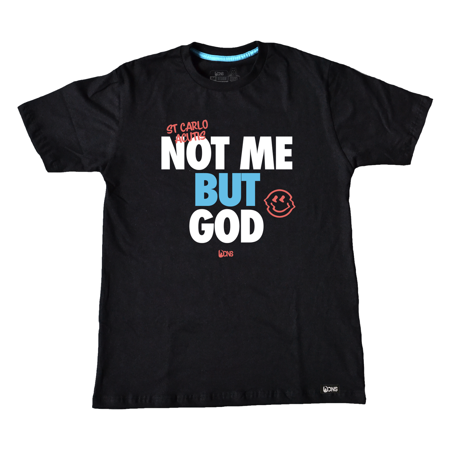 T-Shirt – Carlo Acutis “Not Me, but God”