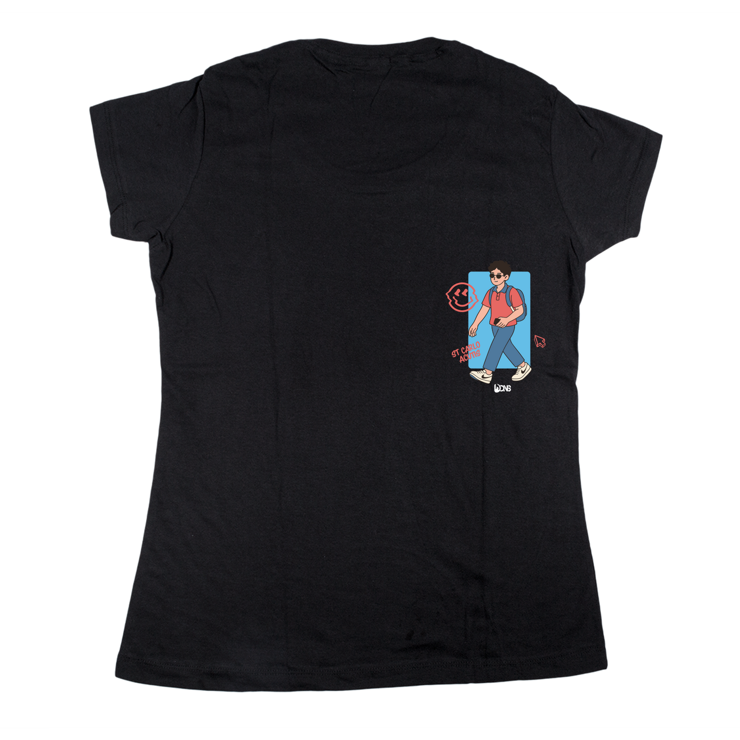 Women’s Fitted Tee Acutis 'Not me but God' - Preto ref 3252