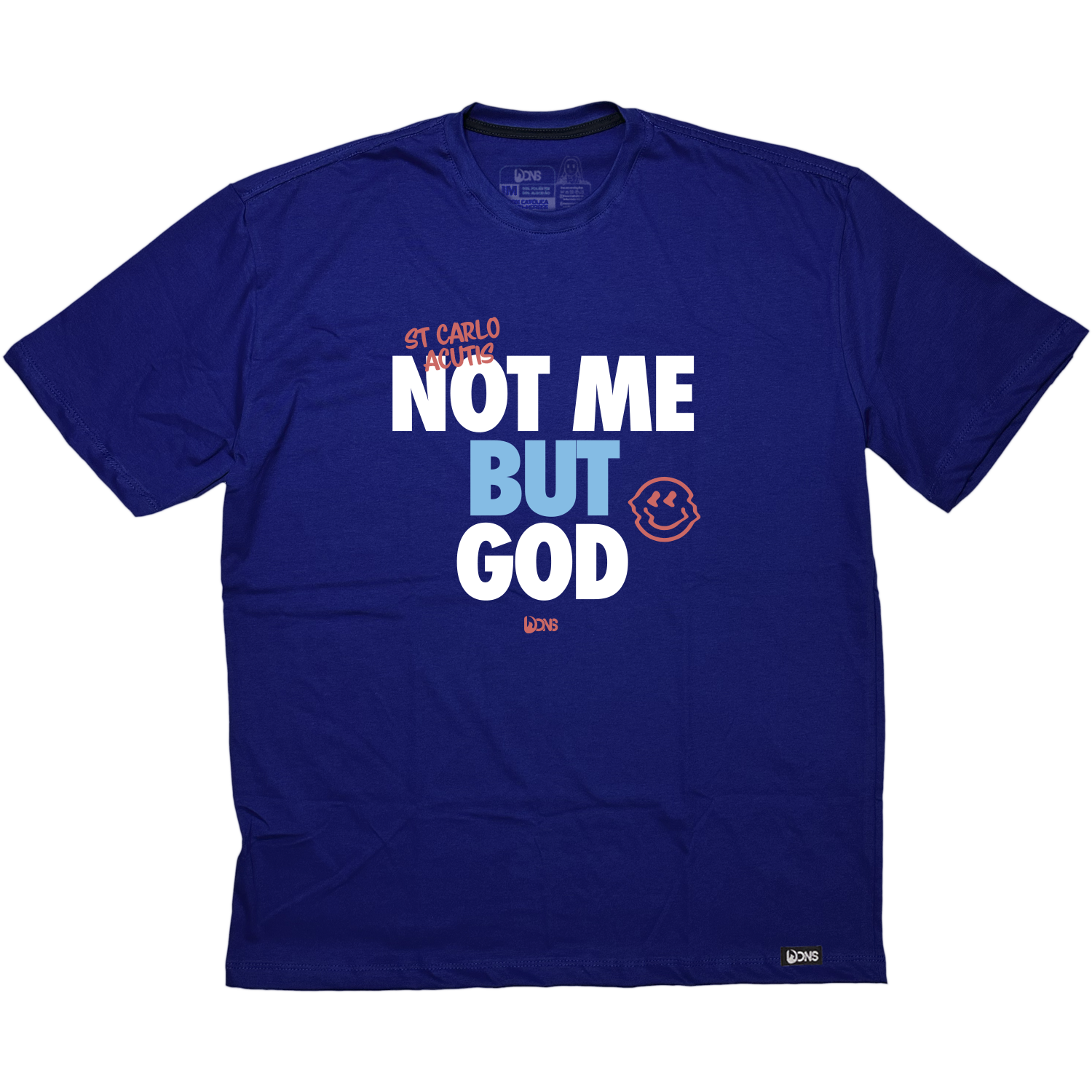 Camiseta Oversized Carlo Acutis 'Not me but God' - ref 3252