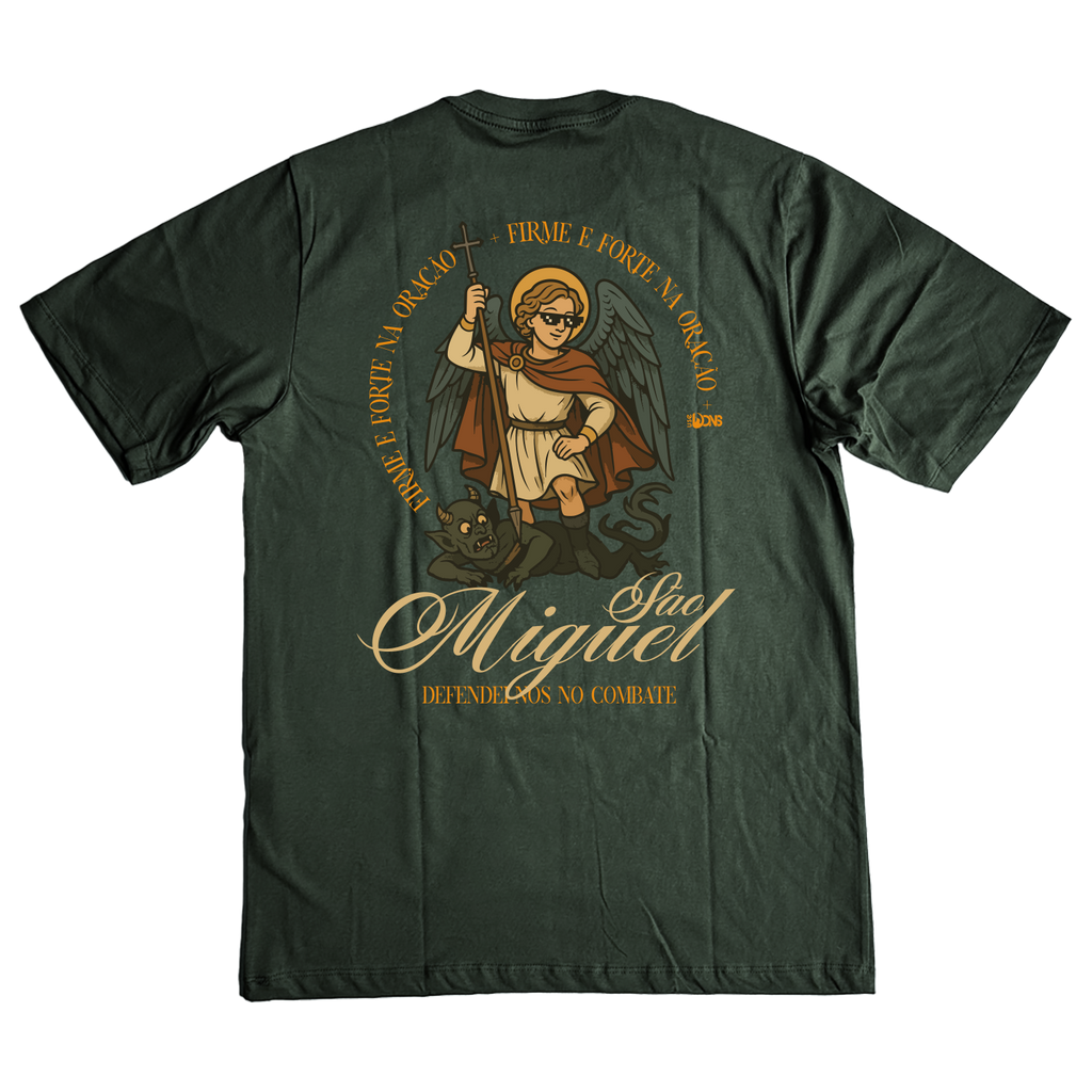 Camiseta Oversized São Miguel - Firmes na Oração - ref 3253